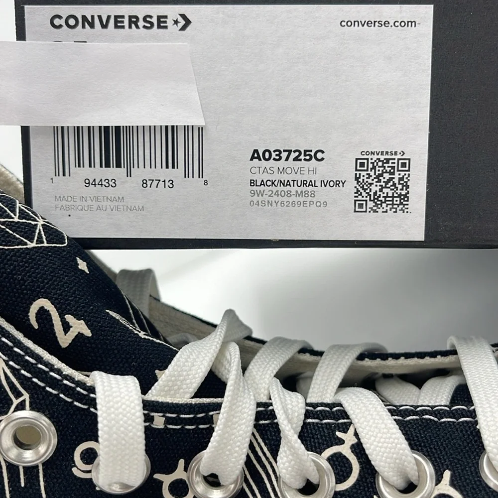 Converse WMNS CTAS MOVE HI
BLACK/NATURAL IVORY A03725C Platforms Sneakers - Picture 16 of 16